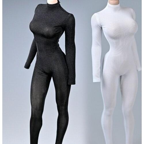 1/6th Soldier One-Piece Stretch Ice Silk Bodysuit Model for 12" Female