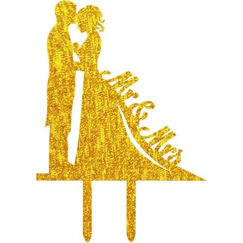 1PCS Acrylic Bride And Groom Wedding Cake Topper Wedding Cake Stand Wedding Decoration Cake Decorating Supplies