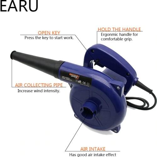 1pc Vacuum Computer Cleaner Electric Industrial Air Blower Dust Blowing Dust Computer Dust Collector Air Blower 600W 220V Vacuum