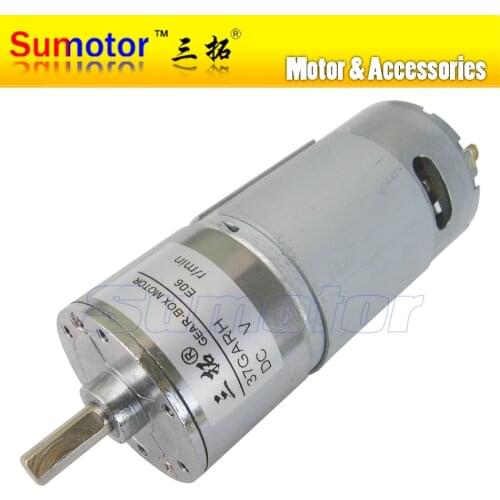 37GARH DC 12V 24V OD 37mm Mini Electric Reducer Metal Geared Motor DIY engine RC smart car Intelligent Robot model toys