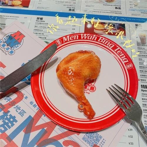 Funny Food For AirPods 1 2 Pro 3D Earphone Case Chicken Leg Box Soft Silicone Wireless Bluetooth Protect Cover Box Accessories