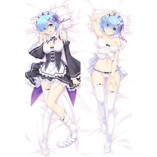 Japanese Anime Re:Zero kara Hajimeru Isekai Seikatsu Rem Hugging Body Pillow Case Cover Bedding Pillowcases Dropship 16238