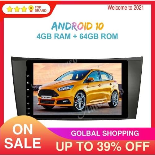 DSP Android 10 Car NO DVD Player GPS Navigation For Benz W211/W219/W463 2002-2009 Auto Radio Head Unit Multimedia Tape Recorder