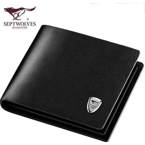 Wallet Mens Short Leather Wallet Cowhide Wallet Youth Driving License Business Ticket Holder Mens Bags small wallet