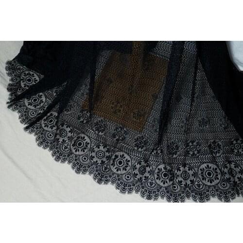 1.5M x 3M / lot French eyelash lace fabric diy bridal weeding dress lace embroidery clothes wedding dress accessories