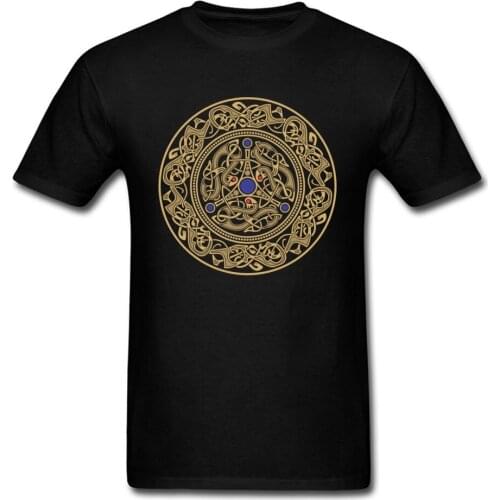 Viking Art Logo Design Tee Shirts Men Odd Future Vintage T Shirt Top Quality Pure Cotton Casual Clothing Shirt New Style