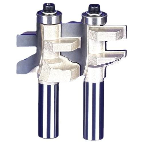 2pcs 1/2inch 12.7mm Shank Tenon Router Bit Set for Trimming Engraving Machine Woodworking Tools Milling Cutters