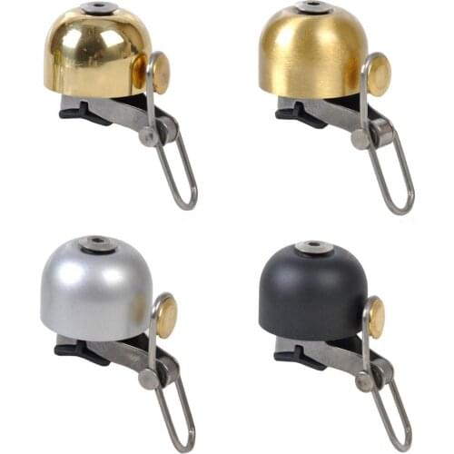 Stainless Steel Bike Bell Bicycle Handlebar Metal Ring Retro Cycling Bell Alarm Ring Bike Bell Bicycle Handlebar Safety Bell