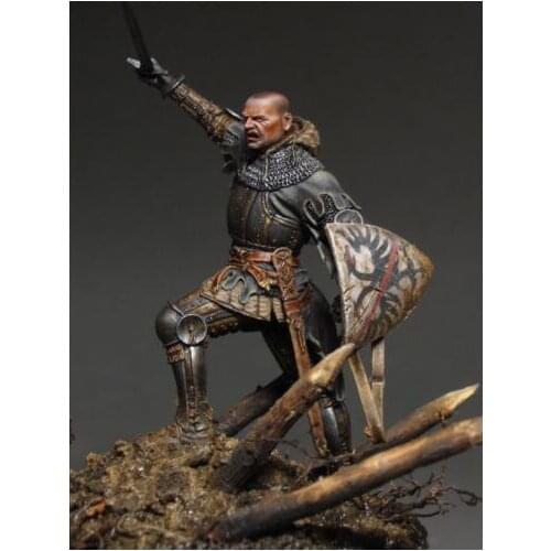 New Unassembled 1/24 75mm Man at Arms ancient soldier 75mm Resin Kit DIY Toys Unpainted resin model