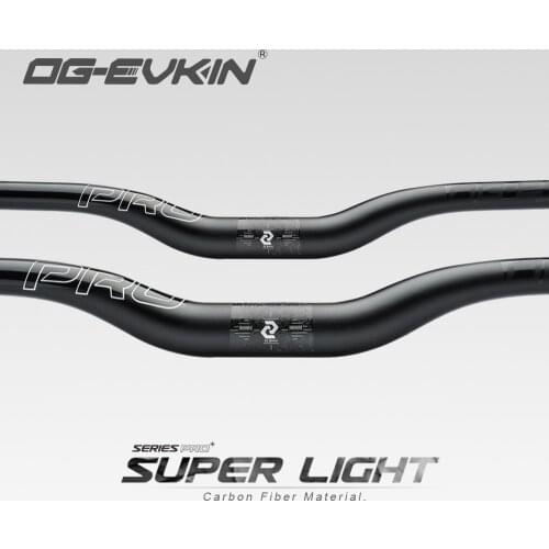 OG-EVKIN HB-014 NEW Light Carbon Mtb Handlebar UD 740mm Bicycle Handlebar 31.8mm Riser Bar Carbon Mountain Bike Accessories