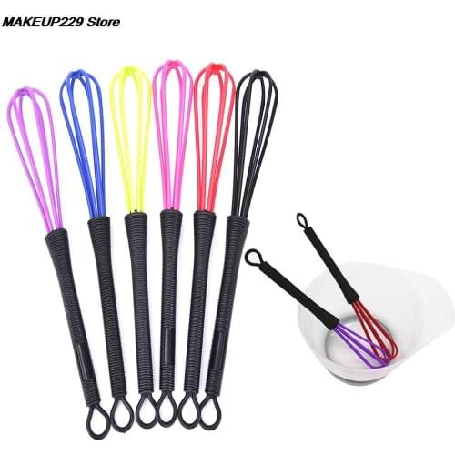 1PC Hair Salon Dye Hiar Whisk Barber Hair Care Styling Egg Mixer Tools Accessories Random Color