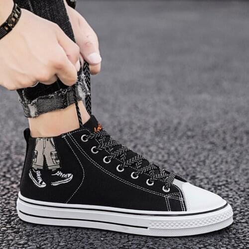 Tide shop canvas Shoes Summer Breathable comfortable Slip On Walking Shoes Outdoor