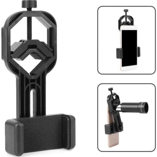Plastic Cell Phone Adapter with Spring Clamp Mount Monocular Microscope Accessories Adapt Telescope Mobile Phone Clip Bracket
