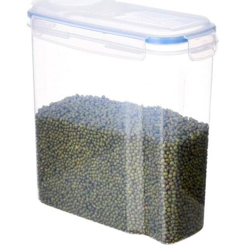 Kitchen Plastic Storage Box Tanks Kitchen Accessories Cereal Storage Containers Bean Rice Organizer