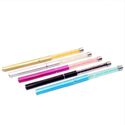 Professional 1Pcs Nail Art Pen Tools Set Crystal Handle Acrylic UV Gel Carving Glitter Pen Nail Brush Set For Nail