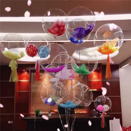 Xmas Party 10"18" 24" 36" Transparent Birthday Balloons Decor Clear BOBO Wedding