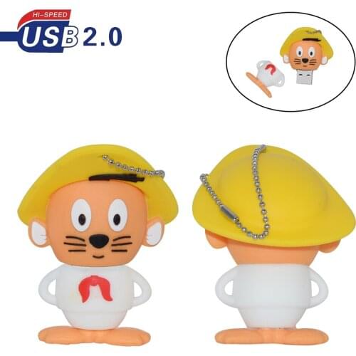 Super quality cartoon USB Flash Drive lovely u Disk USB 2.0 128GB 64GB 32GB 16GB 8gb 4gb Flash Memory Stick U Disk For Tablet/PC