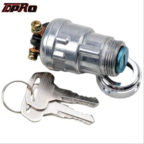 TDPRO 3 Position Motorcycle Ignition Starter Key Switch 2 Keys Universal For Scooter Quad Mower Car Boat Go Kart ATV UTV Pitbike