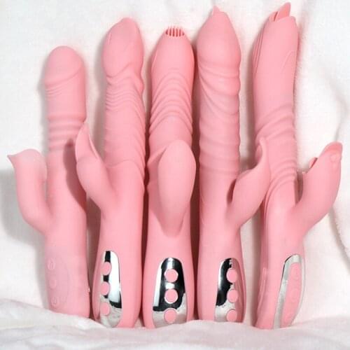 Vibrating Massager Silicone USB Charging Wireless Double Tongue Vbration for Female Masturbator Sex Toy TK-ing