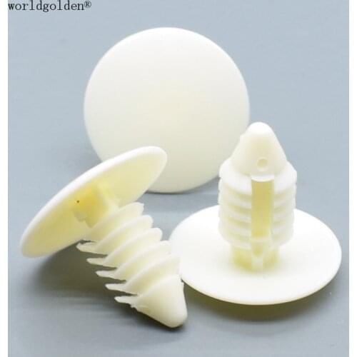 Worldgolden 100pcs auto connector Fender & Bumper Shield Retainer for GM; Ford ; Chrysler; AMC