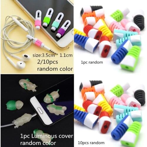 1/2/10pcs Charging Cable Protector Saver Cover For iPhone USB Charger Cable Cord USB Earphone Cover