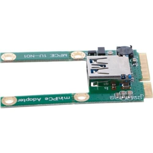 1 Set Mini PCI-E PCI-Express Card To USB 2.0 Male Converter Adapter Card E56B