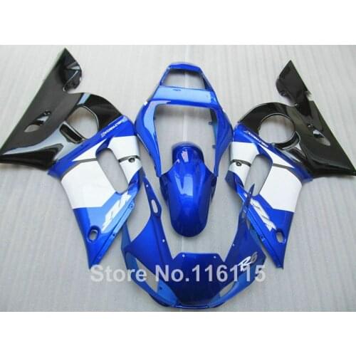 100% new fairing kit for YAMAHA R6 1998-2002 black blue white YZF R6 custom fairings set 98 99 00 01 02 #3258