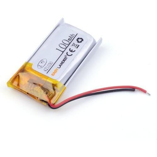 3.7v lithium ion rechargeable battery 421030 100mAh For MP3 MP4 DVR GPS mp5 toys DVR Bluetooth Headset