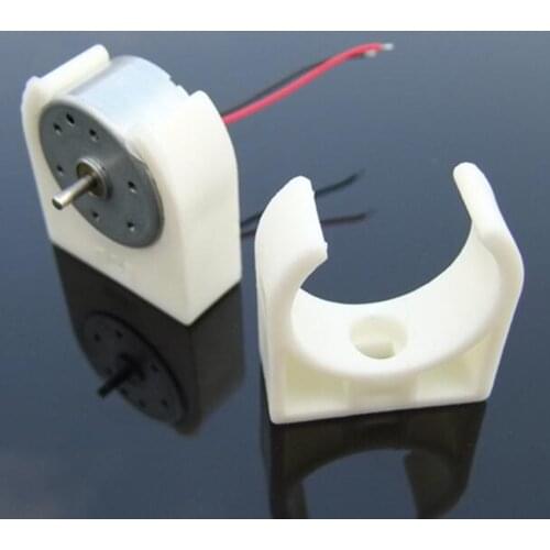3PCS Micro Motor Seat White Plastic Mini Motor Mount/Bracket for RC Model Motors 300 280 260 370 Spare parts