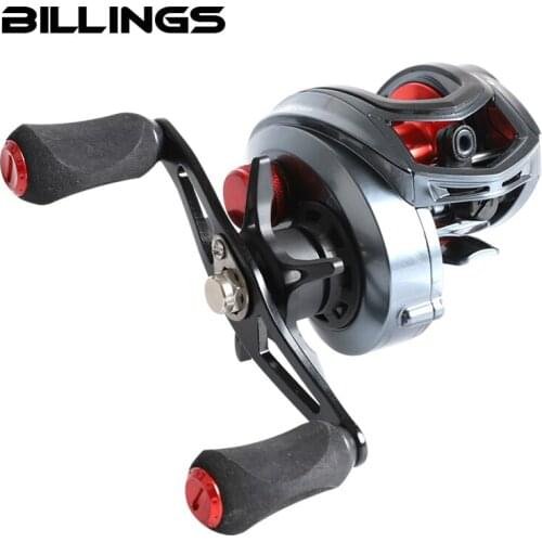 BILLINGS Baitcasting Reel High Speed 8.1:1 GEAR RATIO 17+1BB Lure Fishing Reel 8KG Max Drag Alloy Spool Centrifugal Brake