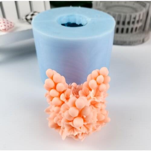 HC0322 PRZY Flower Bouquet Mold Silicone Molds Beautiful Flowers Mold Soap Candle Moulds Clay Resin Moulds