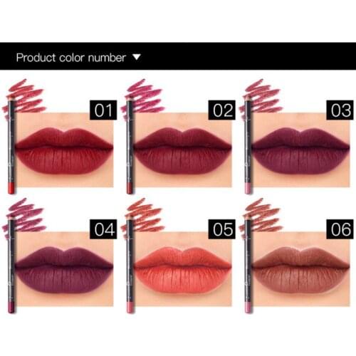 12 PCS/Set Waterproof Lipstick Lip Liner Long Lasting Matte Lipliner Pencil Pen Cosmetics Tool