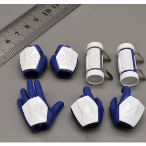 Hottoys 1/6th Unique Blue White Hand Models For Mostly 12 inch Doll Figures Collection