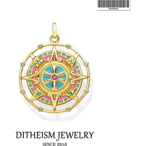 Pendant Magic Aztec Amulet 925 Sterling Silver Golen Color Fit Necklace 2021 Brand New Women Jewelry Ethnic Pure Powerful Gift