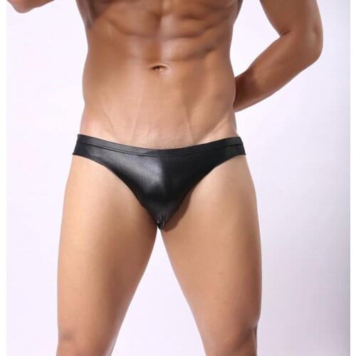 LEOSOXS Men's Leather Briefs