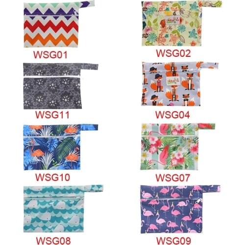 Ohbabyka Reusable Washable Wet Bag For Sanitary Pad Menstrual Sanitary Aunt Bag Mama Sanitary Towel Pad Bag Dropshipping 6Colors