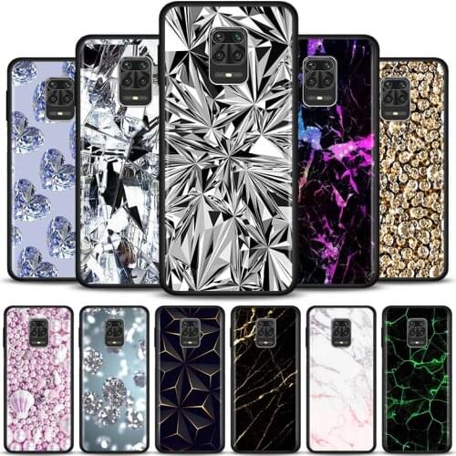 Marble Masonry Gold Shell for XIAOMI REDMI Note 9 9s 8T 8 Pro 7 Coque for Redmi 8A 9A 9C 9T 9i 9 Power TPU Bumper Black Guscio