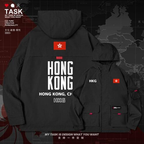 Hong Kong HK men jacket hooded nation flag new top clothing printed casual fashion windbreaker mens jackets clothes autumn