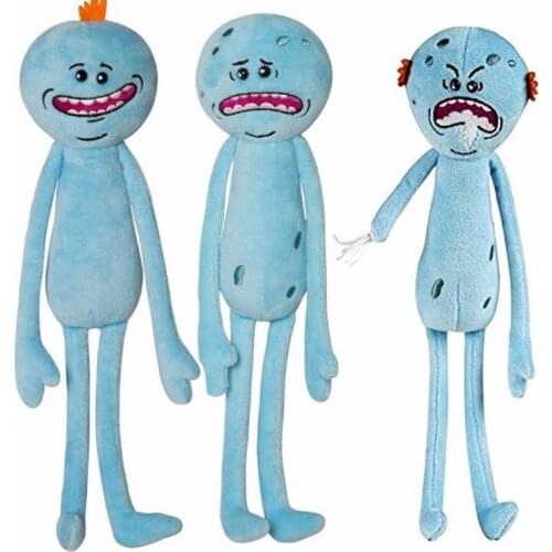 25cm 3 Styles Happy Sad Angry Meeseeks Stuffed Plush Toys Dolls For Kids Gifts