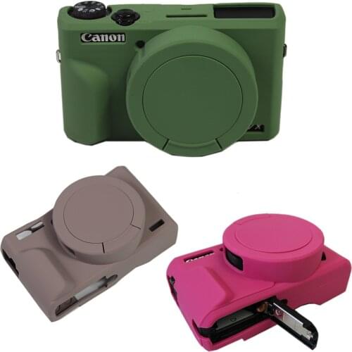 Soft Silicone case camera bag for Canon G7X Mark III G7XM3 G7X3 G7XII G7XM2 G7X2 Rubber Protective Body Cover Skin shell