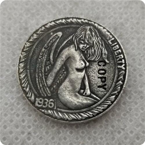 Hobo Nickel Coin_Type #55_1936-D BUFFALO NICKEL copy coins commemorative coins collectibles