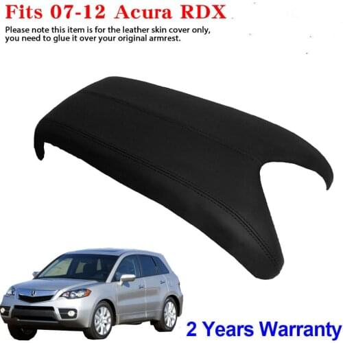 New Cover Fit For Acura RDX 2007-2012 Car Center Armrest Cover Stitching PU Leather Surface Shell Trim
