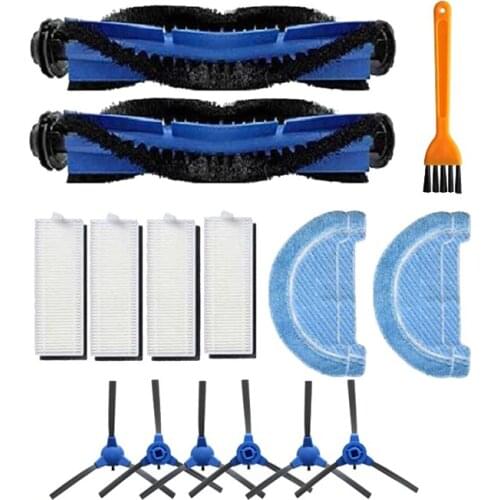 Main Brush Hepa Filter Side Brush Mop Pad Replacement Kits for Cecotec Conga 1090 Robotic Vacuum Cleaner Spare Parts