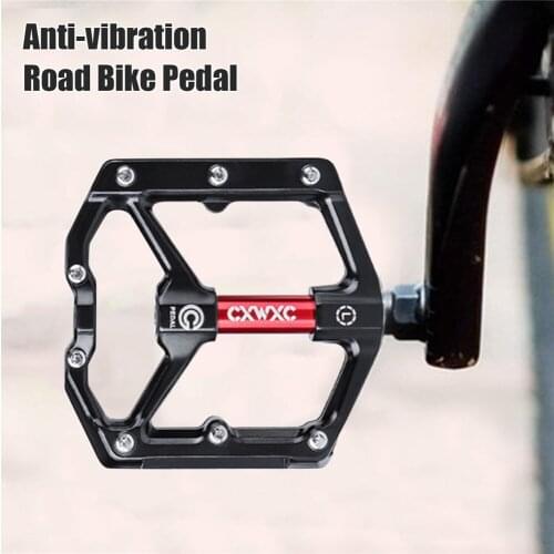 MTB Bearing Aluminum Alloy Flat Pedal Non-Slip Bike Pedals Platform Bicycle Flat Alloy Pedals Flat Platform Bicycle Accessories