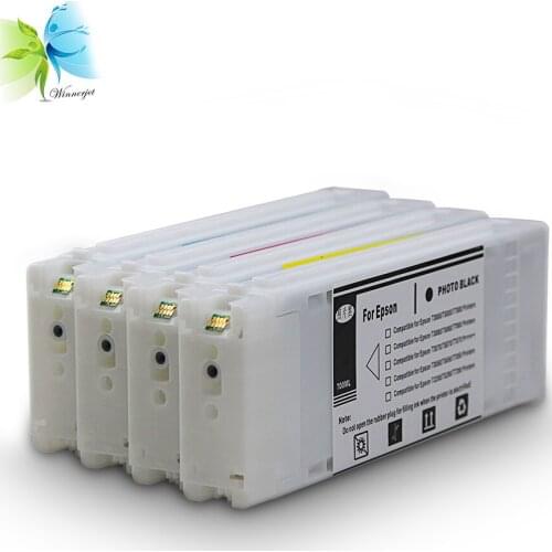 Winnerjet 5 Colors Sublimation Ink Cartridge With Chip For Epson T3200 T5200 T7200 Printer