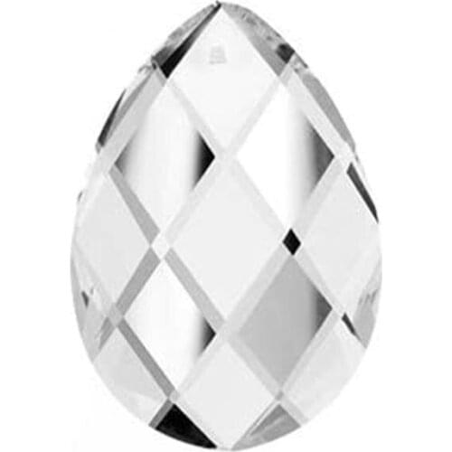 Glass Art Crystal Prism Pendant Chandelier Lamp Hanging Ornament DIY Suncatcher Faceted Teardrop Grid crystal pendant