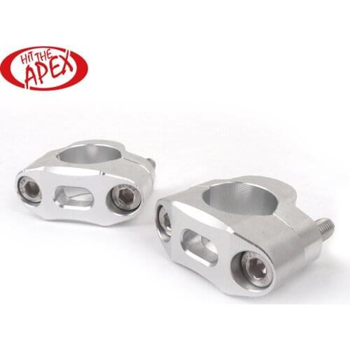 Universal CNC 1 1/8" 28mm Motorcycle Handlebar Riser Clamp Height 10mm Handle Fat bar Riser