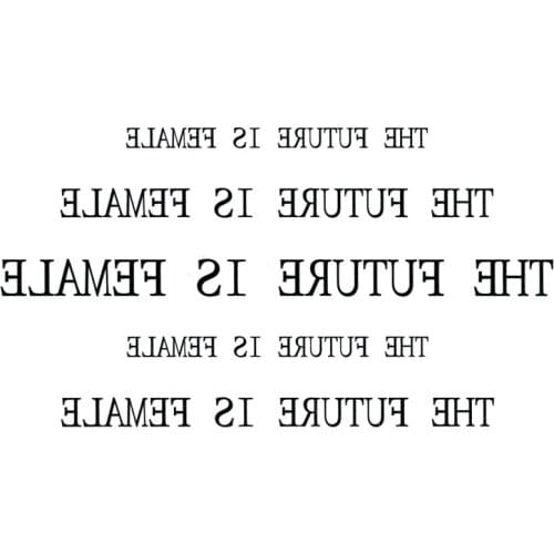 The Future is Female Waterproof Temporary Tattoos Men Body Art Kids Henna Tatoo Men Flash Tattoo Kids kit fake Tattoo Men