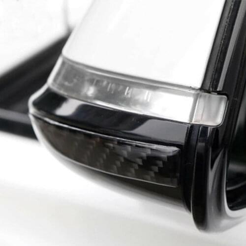 Guard Rearview Mirror Protector Car Decor Glossy Stickers Trim Universal Carbon Fiber Side Mirror