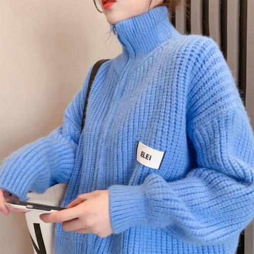 Zadily Autumn Y2K Knit Button Womens Sweater Street Style Long Sleeve Zipper Loose Cardigan Coat 2021 Winter Outerwear Clothing